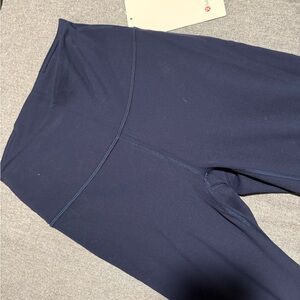 Navy Blue High-Waisted Leggings
